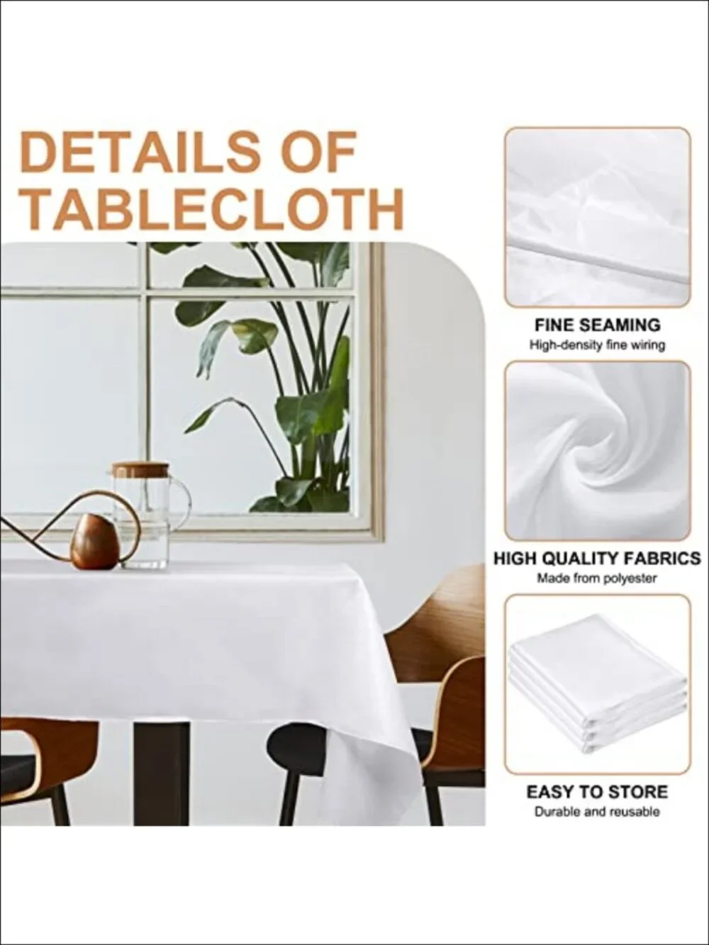 18 Pack Rectangle Tablecloths 58x102 Polyester Satin for 6ft Tables
